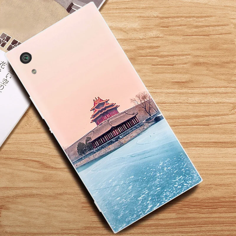 Телефон чехлы для sony Xperia XA1 Z6 G3121 Buliding Крышка силиконовая 5 0 &quotдля G3112 G3123 G3116