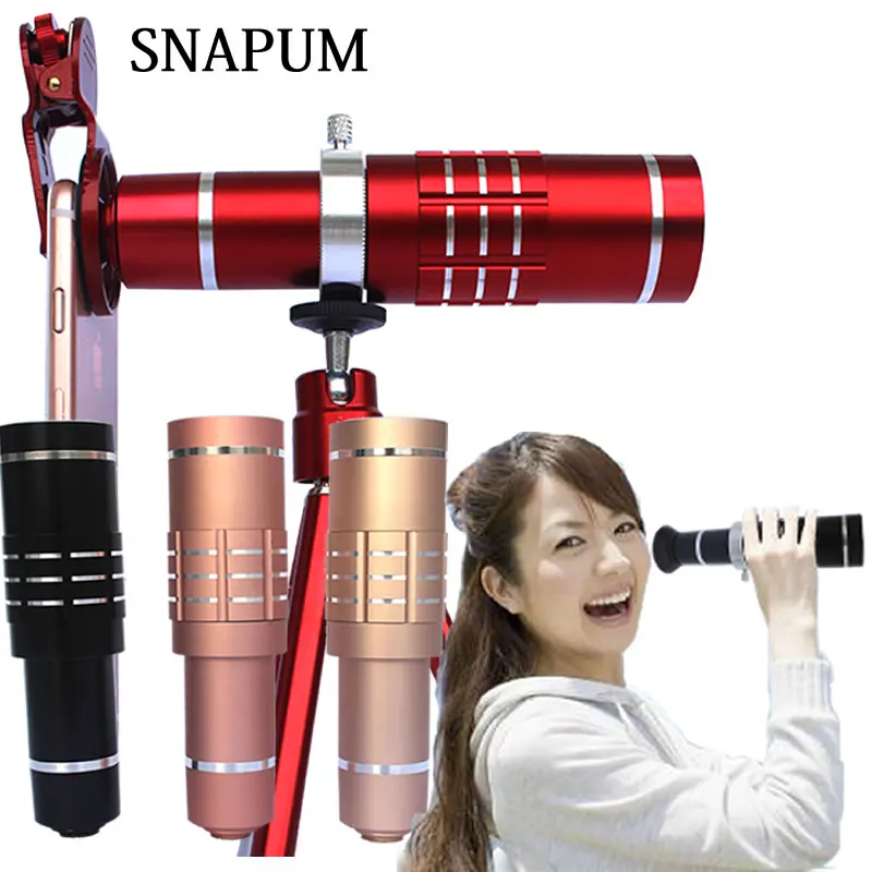 SNAPUM мобильный телефон 18x Телескоп Камера зум Оптический Телефон телеобъектив для