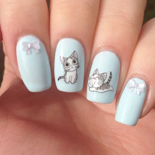 Лидер продаж 10 листов счастливые носки с принтом милый котенок Водные Наклейки