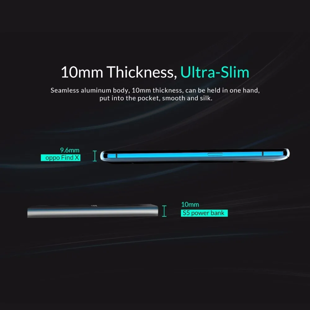 Зарядное устройство ORICO для мобильных телефонов 5000 мАч USB LED с функцией быстрой