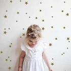 Настенные наклейки со звездами DIY, детские наклейки на стену в детскую комнату, настенные наклейки со звездами, легко декорированные стены, виниловые декорации, P2-B