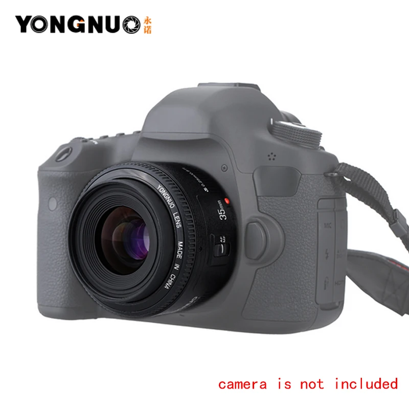 Yongnuo 35mm lens YN35mm F2.0 Wide angle Fixed dslr camera Lens For canon 600d 60d 5DII 5D 500D 400D 650D 600D 450D 60D 7D | Электроника