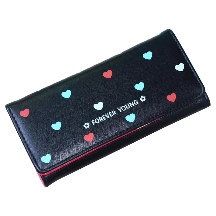 Женский кошелек с сердечками складной держатель для ID карты | Багаж и сумки
