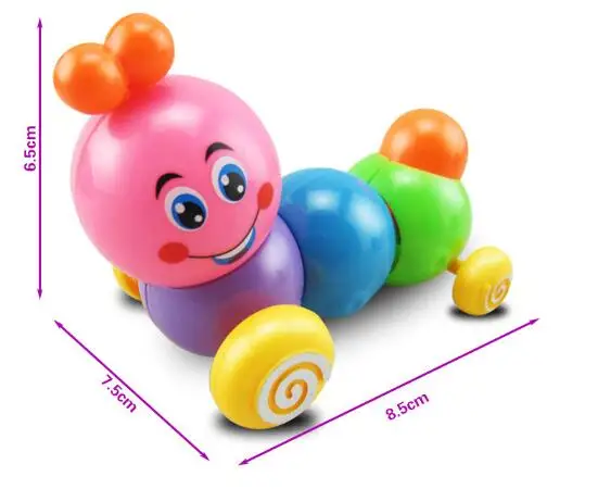 Симпатичный червь заводная игрушка мини мультяшный Заводной пружинный детская