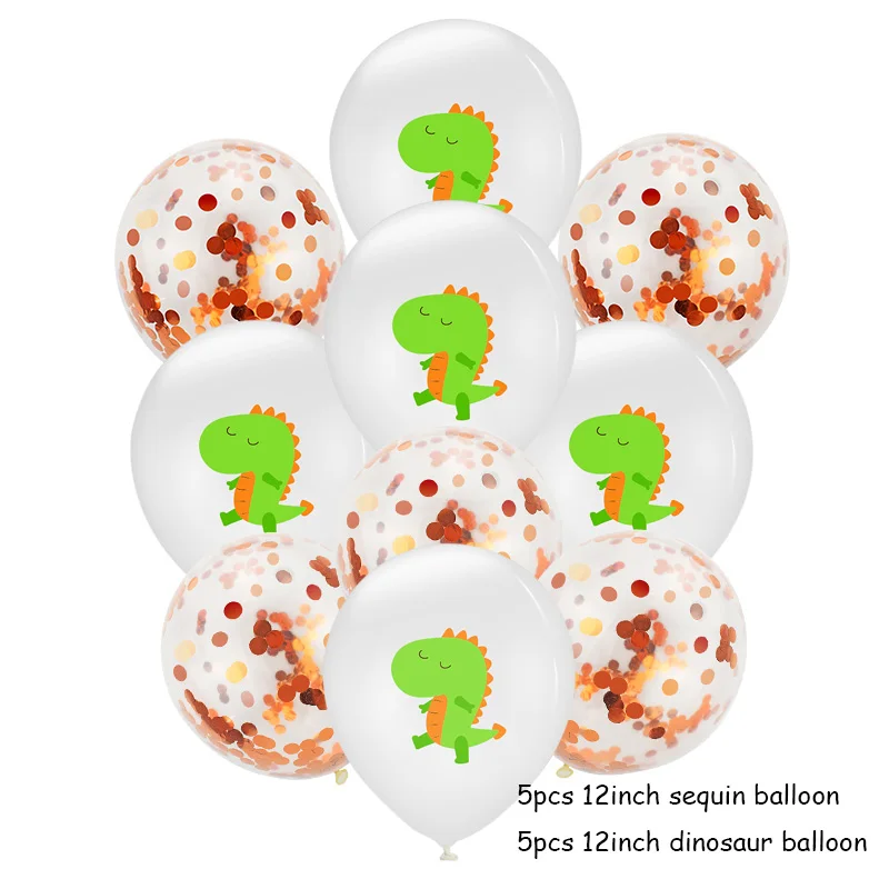 Balloon 10pcs 10 шт. 12 дюймов мультфильм серии динозавров латексные шары День Рождения Вечеринка для малышей украшения для детской вечеринки - Цвет: Balloon 10pcs