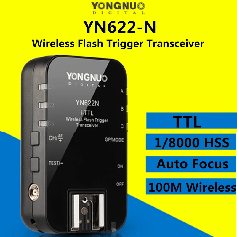 Беспроводной триггер Yongnuo YN622N i TTL 1/8000 HSS для камеры Nikon YN685 YN600EX YN560 III IV Flash|Пульты и