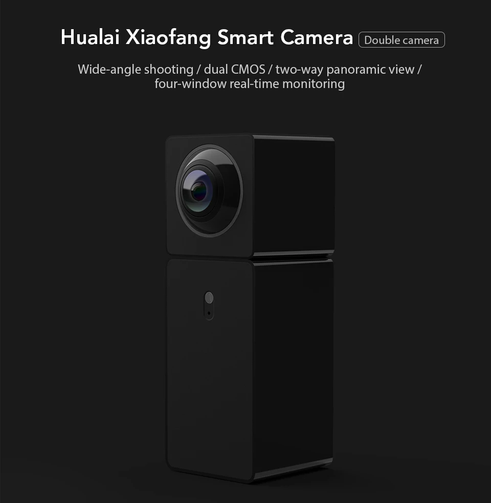 Xiaomi Xiaofang Camera Dual Lens Version Panoramic Smart Network Ip Camera Four Screens In One Window Two-way Audio Support Vr
