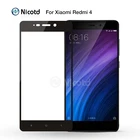 Закаленное стекло Nicotd 2.5D с полным покрытием, цветная Взрывозащищенная защитная пленка для Xiaomi Redmi 4 Prime Pro 5,0 дюйма