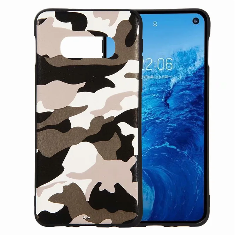 Защитный камуфляжный чехол для Samsung galaxy A6 A8 A7 A9 2018 S8 S9 Plus S7edge S10 Lite J4 J6 тонкий мягкий