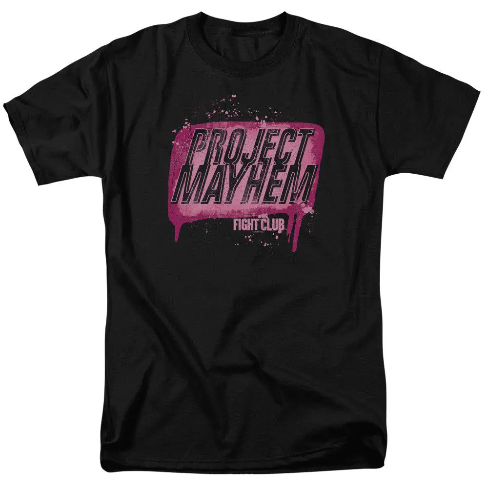 Fight Club Movie Project Mayhem лицензионный для взрослых Футболка брендовая Хлопковая