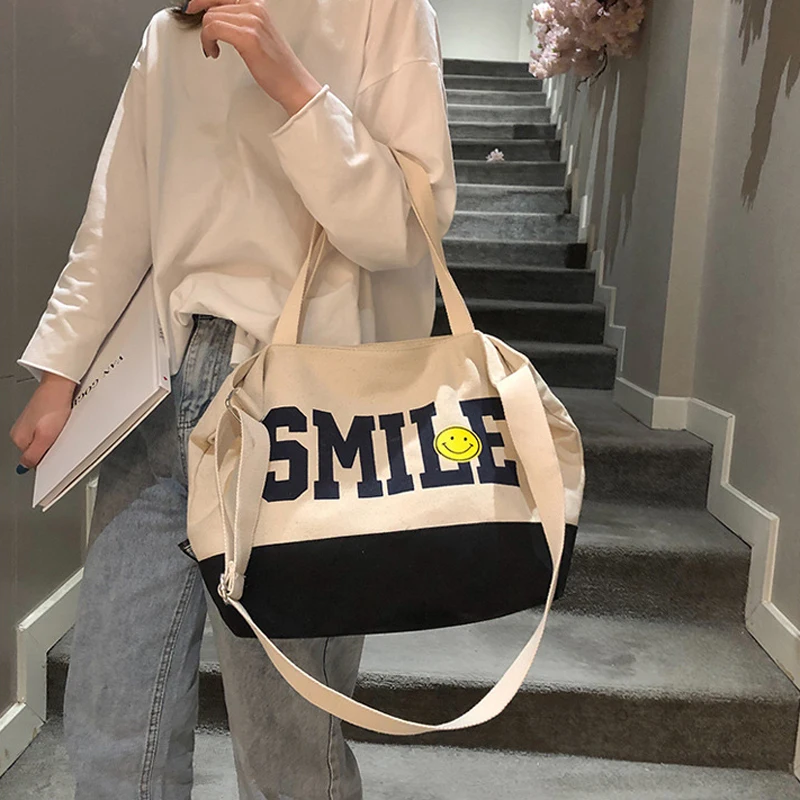 

New Hot Fashion Women Shopping Bags Canvas Solid Hasp Fashion Women Hight Simple Design Healthy Tote Hand Bag