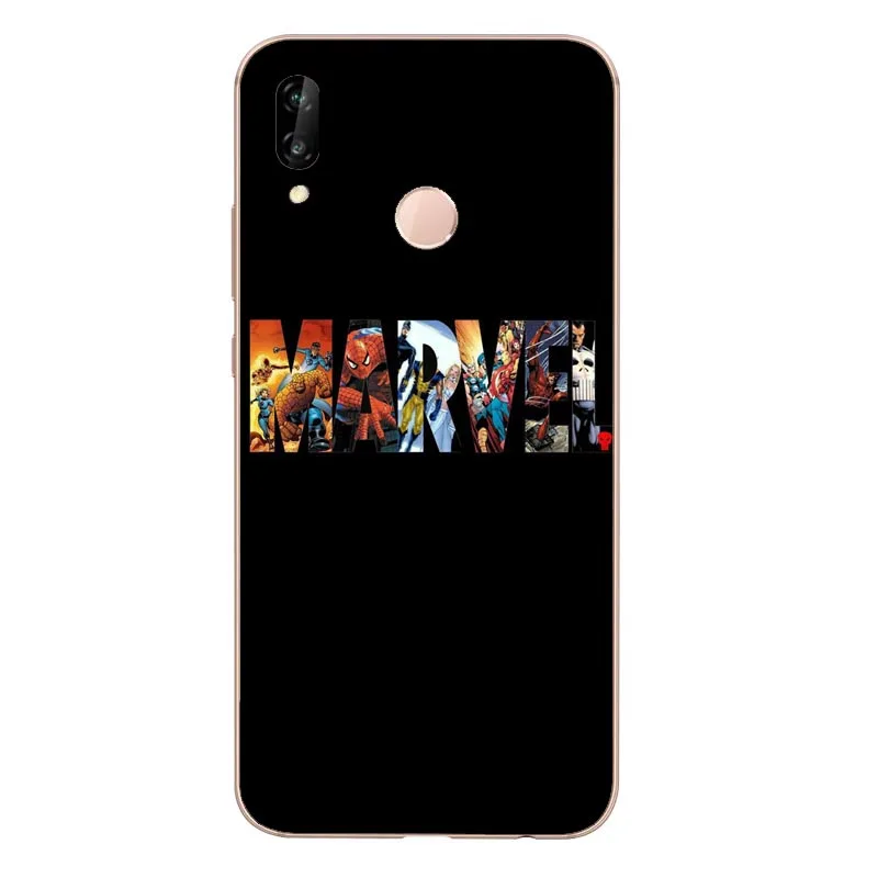 TPU Мягкий силиконовый чехол из ТПУ с изображением героя Мстителей для huawei P8L P20L P20L P20LITE P30 mate 8 10 mate 20Por P10PIUS - Цвет: TPU