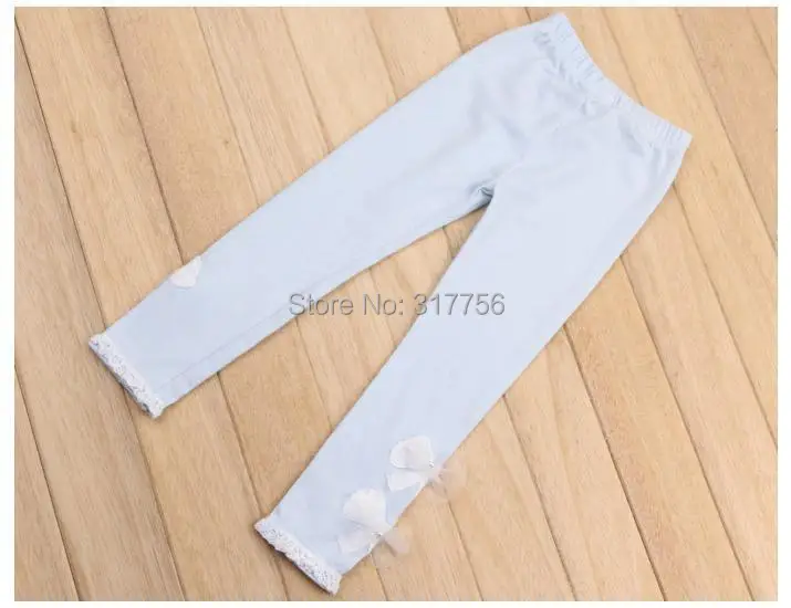 Леггинсы для маленьких девочек теплые облегающие брюки карамельных цветов