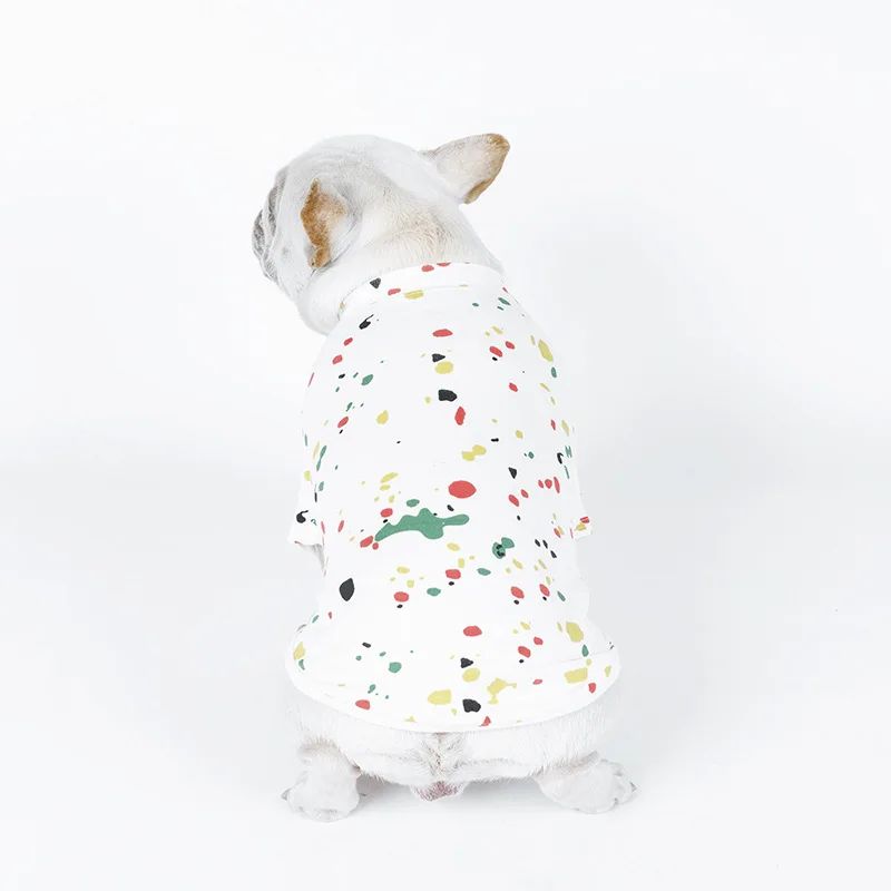 Летняя одежда PipiFren с надписью Love Dogs футболки на весну для домашних животных