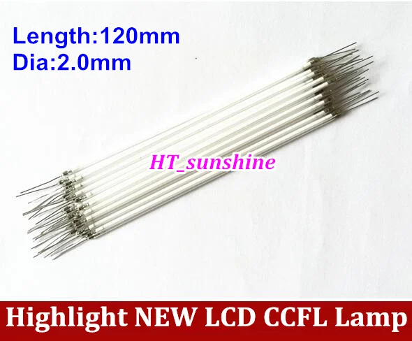 50PCS Free Shipping 120MM length LCD CCFL lamp backlight , 120MM*2.0mm CCFL backlight tube, 120MM length CCFL light