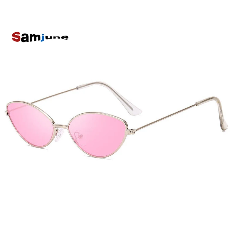 Женские солнцезащитные очки в металлической оправе Samjune Винтажные