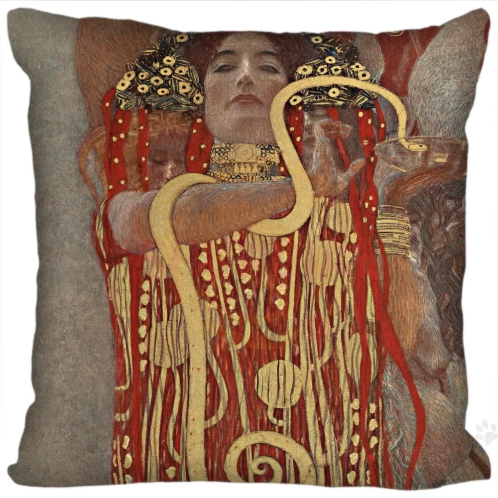 

H+P#94 New Hot Custom Pillowcase Gustav Klimt #3 soft 45x45 cm (Twin sides) Pillow Cover Zippered SQ01003@H094