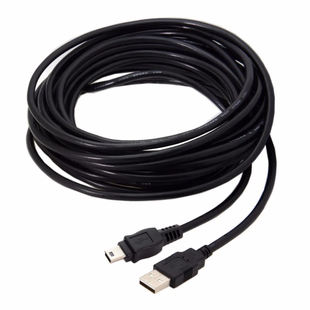 

Zihan Mini USB 5Pin to USB 2.0 Male Data Cable 8m 5m 3m for Hard Disk & Camera & Phone