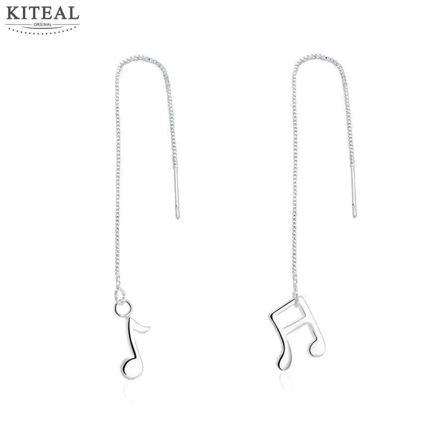 Женские винтажные сережки с серебряным покрытием длинные серьги манжеты