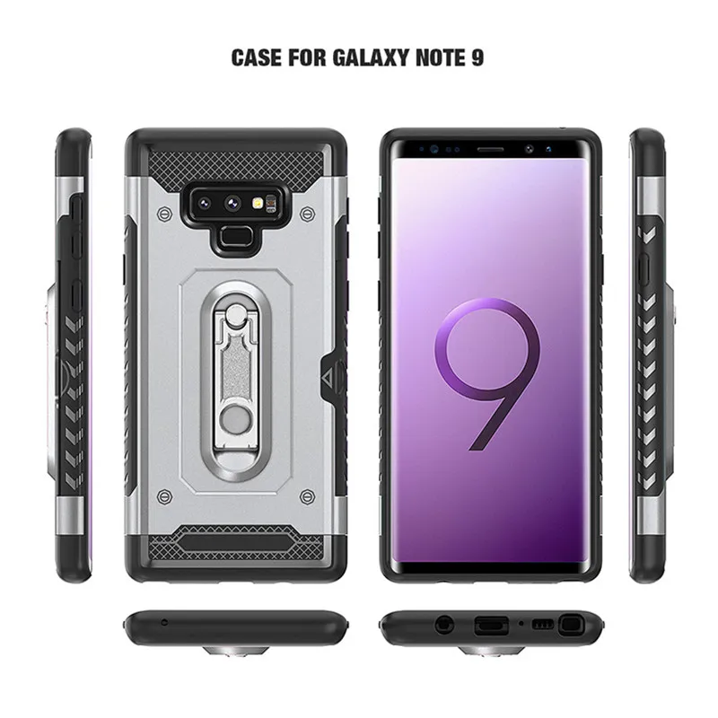 Чехол для Samsung s10 5G s8 s9 Plus S10lite S10E note8 note9 A6Plus с отделением карт противоударный