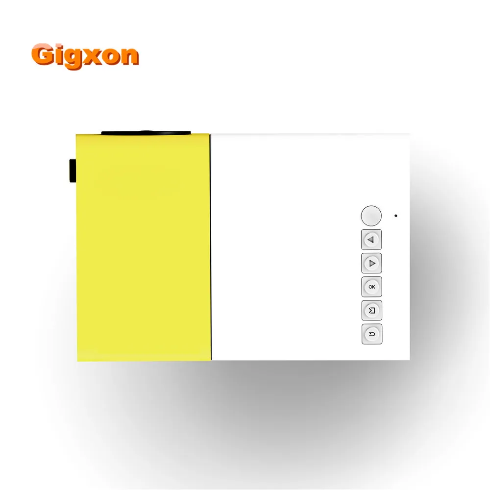 Gigxon-LED ЖК-дисплей Поддержка Full HD мини Портативный светодиодный проектор с USB/SD/AV/HDMI
