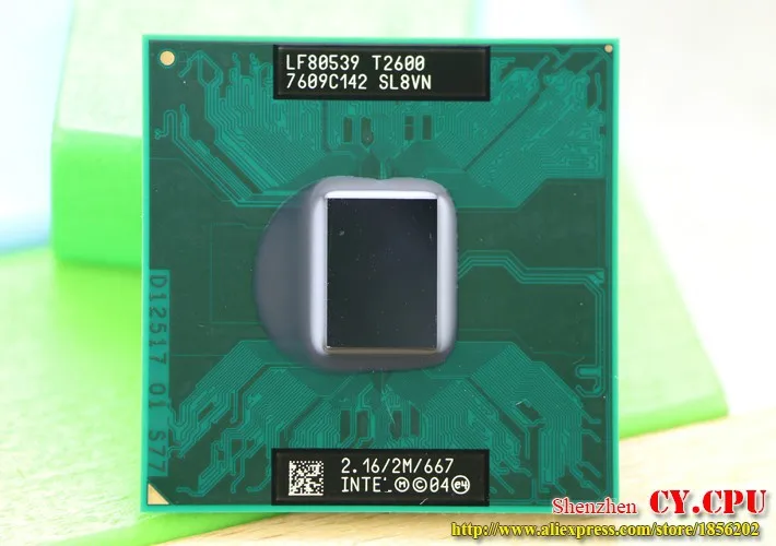 Для ноутбука intel cpu Core 2 Duo T2600 cpu 2M cache/2,16 GHz/667/двухъядерный процессор Socket 479 для ноутбука GM45/PM45