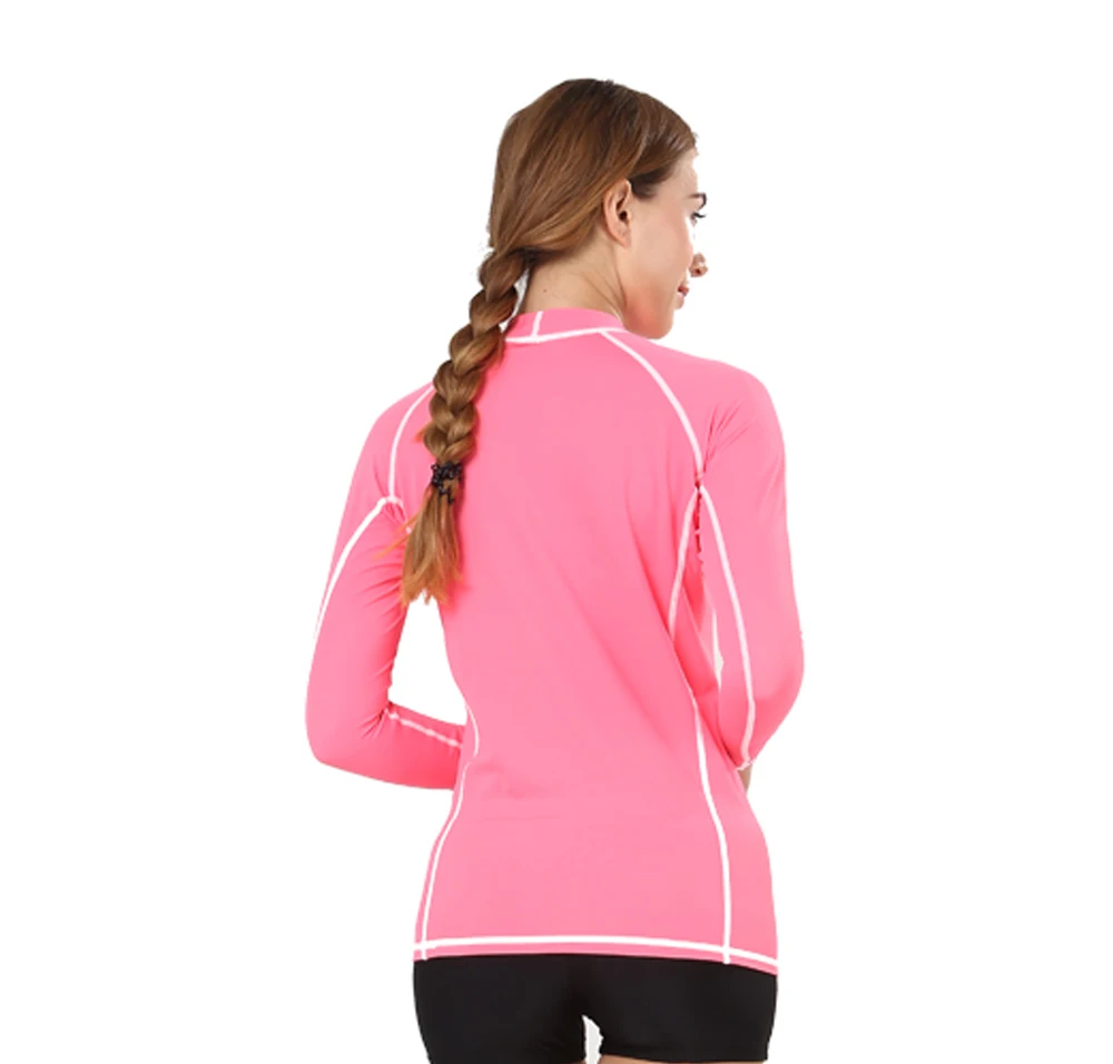 Realon купальники женские Rashguard с длинными рукавами Топ UPF 50+ Xspan для плавания дайвинга сёрфинга Солнцезащитная рубашка для девочек Купальники
