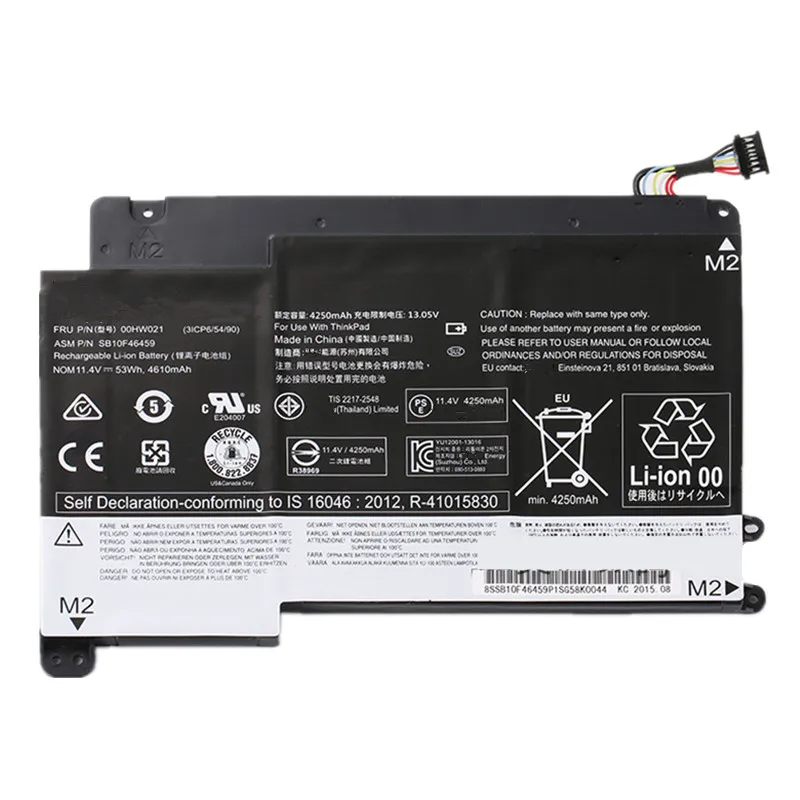 7XINbox 11 4 V 53Wh Оригинал 00HW021 00HW020 SB10F46458 Аккумулятор для ноутбука Lenovo YOGA14 YOGA 460