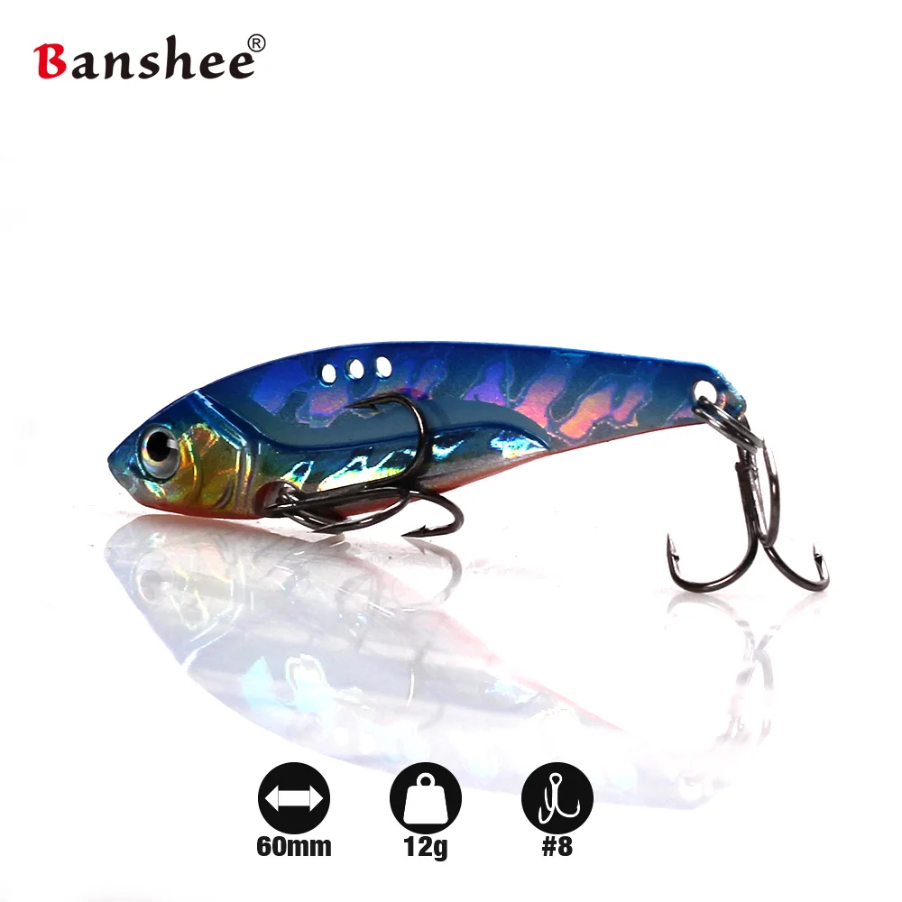 Banshee 5 шт./лот 60 мм/12 г металлический вибратор Dragon VIB DR01 вибрирующий воблер японский