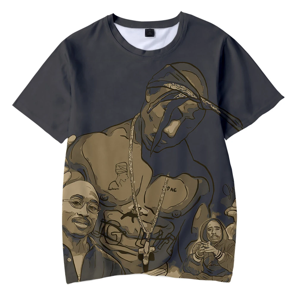 

Hot Sale 2pac 3D Printed Children T-shirts Fashion Summer Short Sleeve T shirts Hip Hop Casual Streetwear Kids T shirts