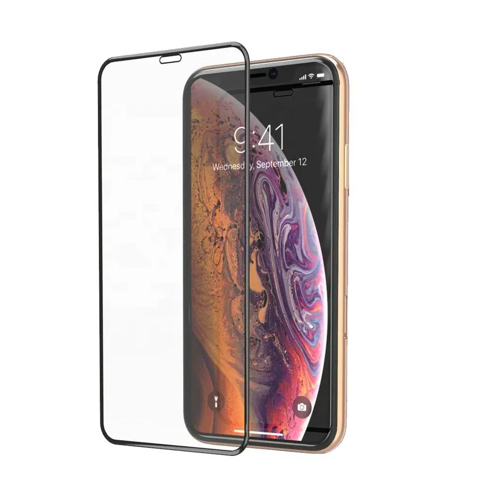 5D полное покрытие из закаленного стекла протектор для iPhone XR Xs Max X 6 7 8 plus 100 шт с розничной упаковкой