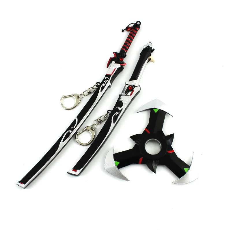 

ELBCOS Owatch Genji Key Model Ring genji ninja darts Sword Model 3pcs/set