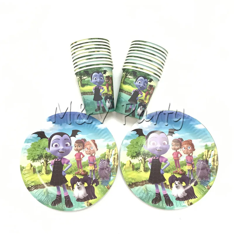 40 шт./лот Vampirina стакан для тематической вечеринки набор одноразовая посуда