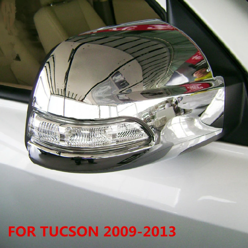 

2PCS ABS Chrome side Rearview mirror cover for HYUNDAI TUCSON 09-17 case wing mirror plastic plting Car-Styling Accessories Trim