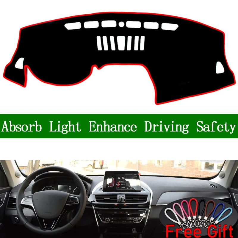 

Для BORGWARD BX5 BX6 2016 2017 2018 крышка приборной панели солнцезащитный тент нескользящий коврик для ковра автомобильные наклейки аксессуары для инт...