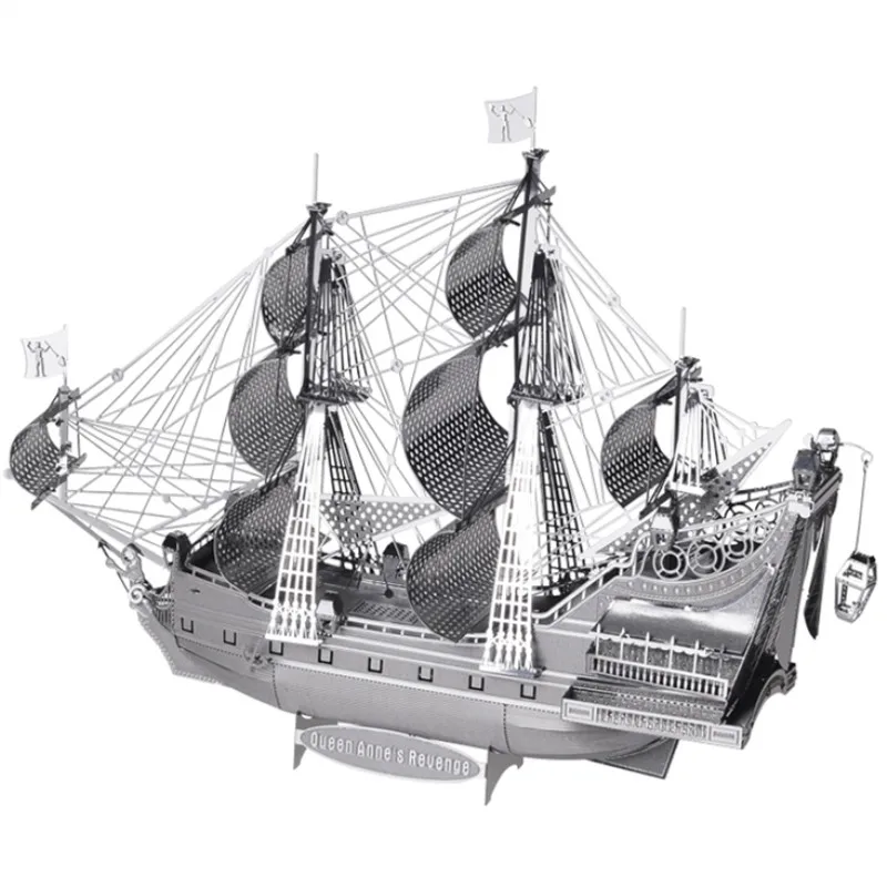 Piececool 3D металлическая головоломка Королева Анна мести пиратский корабль
