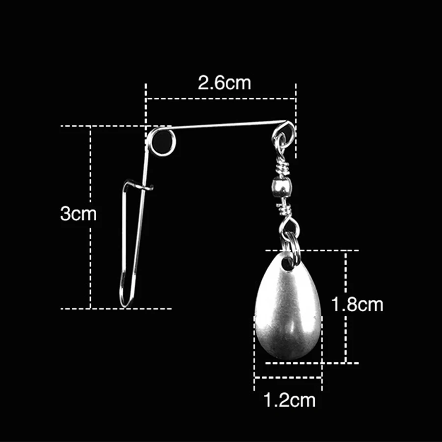 10pcs Stainless Steel Balance Bracket Fishing Connector Barrel Swivels Rolling Hook Line Link with Metal Spoon Lure Tool | Спорт и