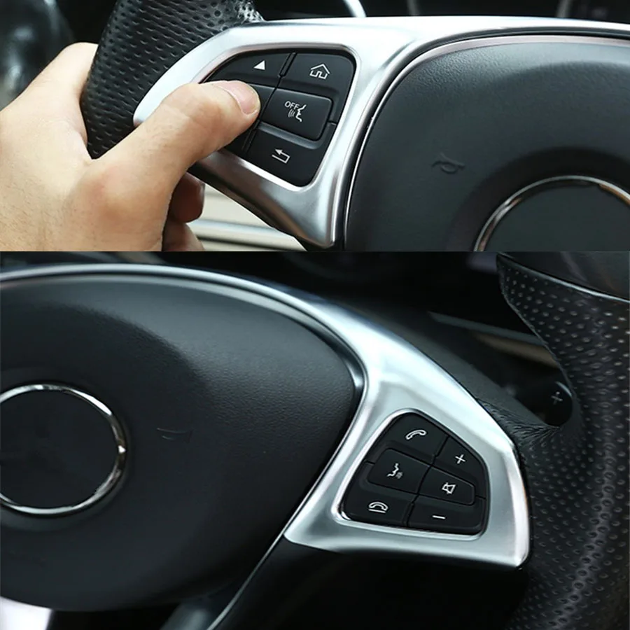 YAQUICKA Новый ABS Автомобильный руль украшение рамка отделка наклейка авто-Стайлинг