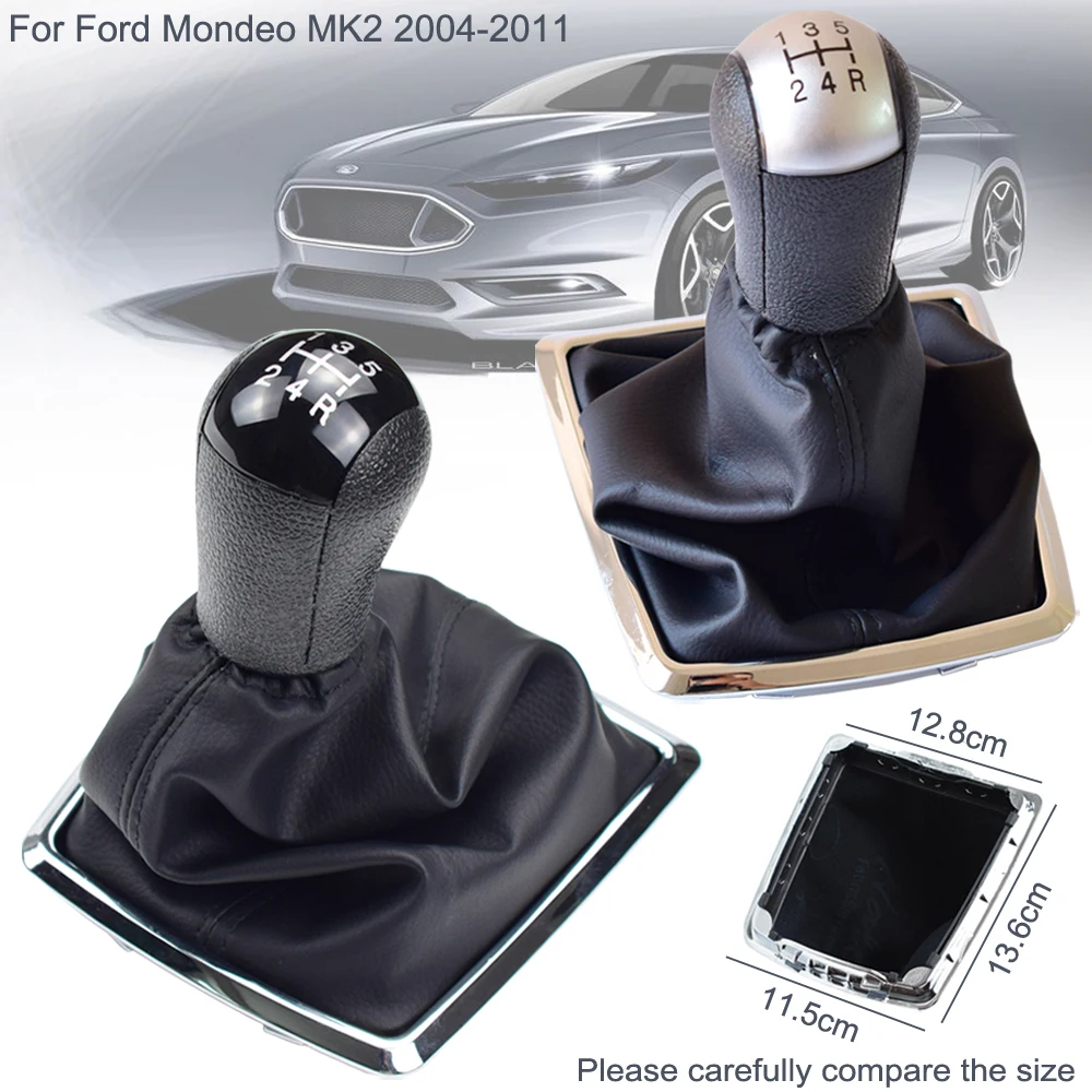 Для автомобиля Ford Mondeo MK2 2004-2011 Mustang 5 скоростей MT рычаг переключения передач Ручка ABS пластиковая головка шар с пылезащитной крышкой