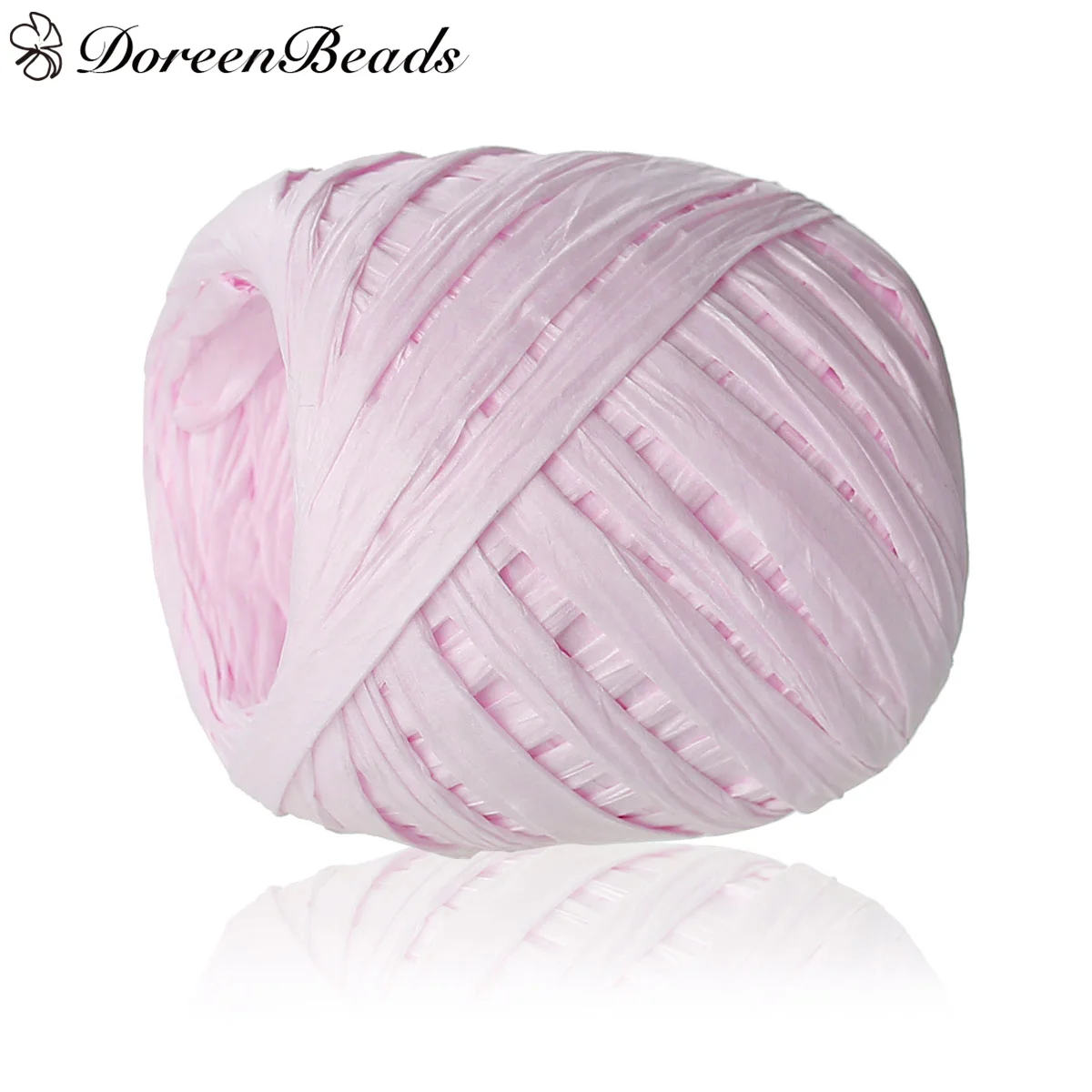 DoreenBeads Рафии Бумаги Ювелирных Изделий Ленты Шнура Розовый 0.2 мм 4.0 8.0 2 Rolls (Около 20