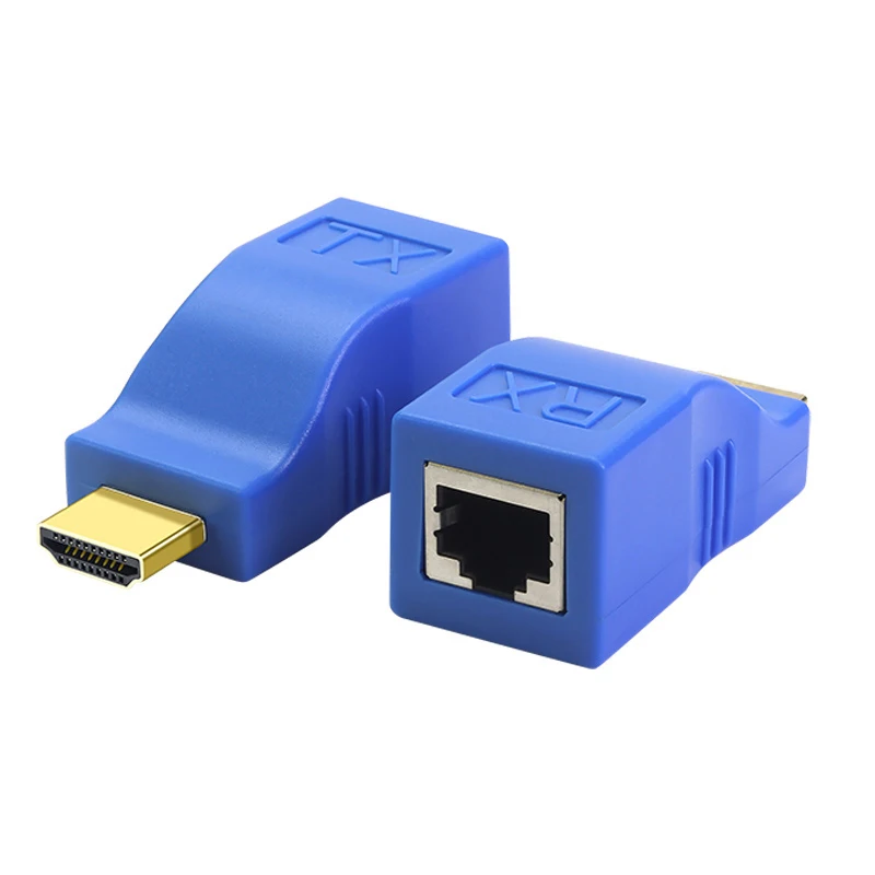 1 пара HDMI удлинитель для RJ45 от фотокабеля/6 адаптер к 4K мини порты rj45 30 м по CAT5E/6 UTP