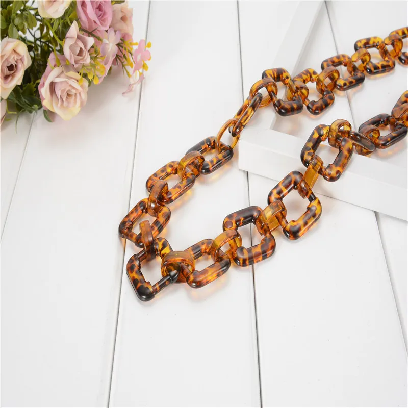 

DIY Resin Ornaments Package Chain Chain Necklace Second Gram Force Woman Bag Chain Parts Foreign Trade Ornaments Parts