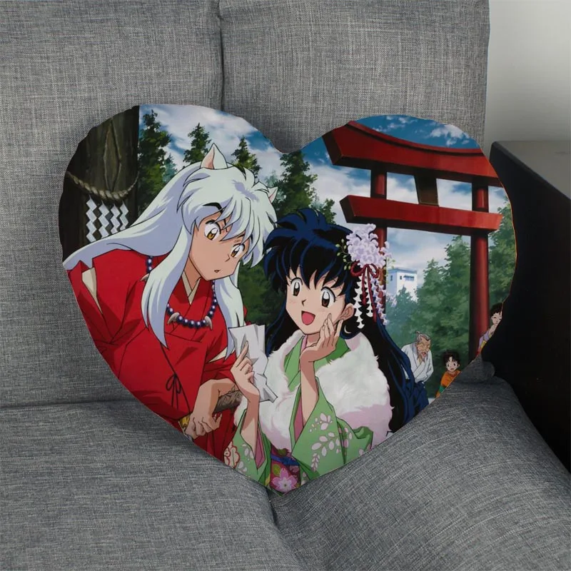 На заказ Inuyasha сердце Наволочка на заказ молния наволочка свадьба домашний офис декоративная 1 шт. на заказ