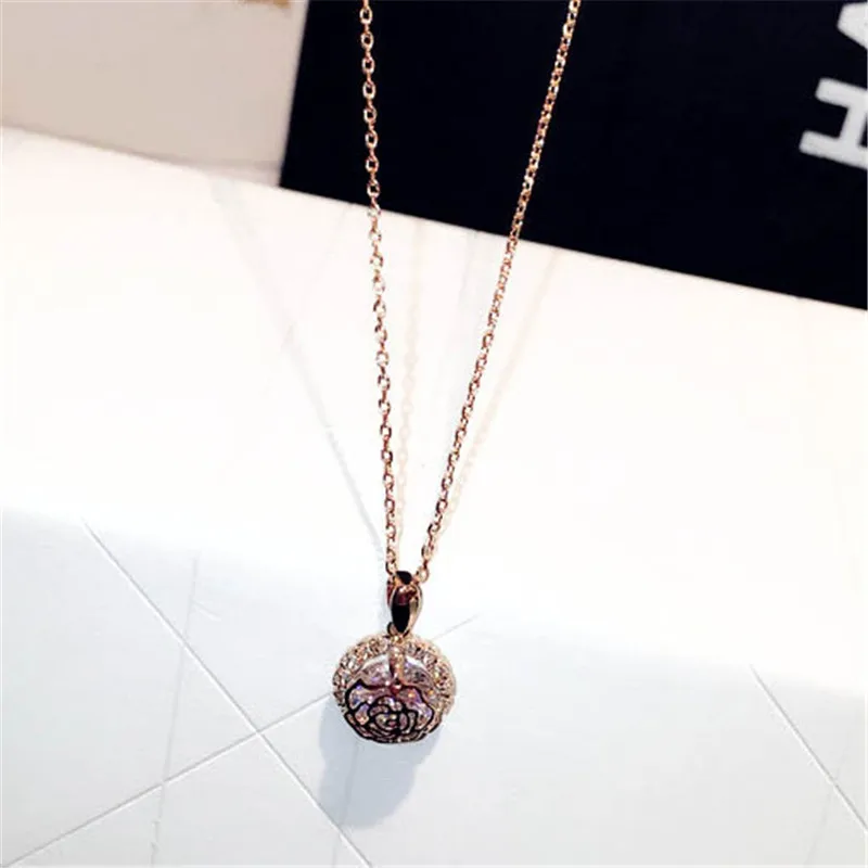 НОВАЯ ЦЕПОЧКА короткое ожерелье для женщин подвеска классика роза Стразы