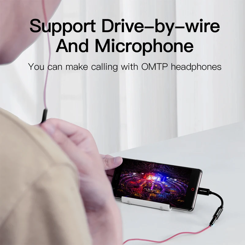 Vention USB Type C-3 5 мм адаптер для наушников USB-C штекер 3 AUX аудио разъем Xiaomi 6 Mi6 MIX 2 Huawei
