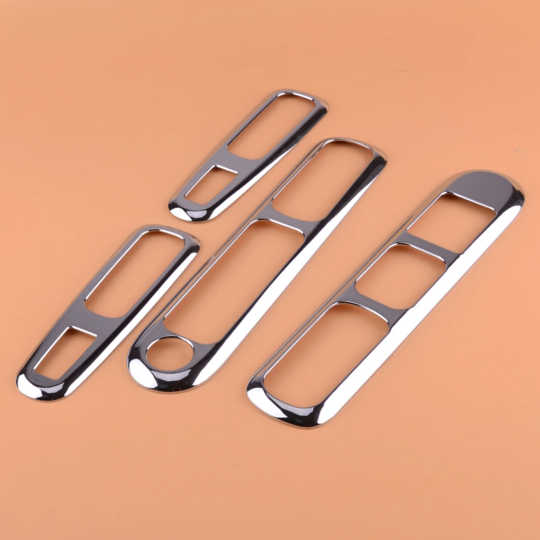 

DWCX ABS Chrome Car Door Window Lift Switch Button Cover Trim Sticker Fit For Peugeot 3008 2009 2010 2011 2012 2013 2014 2015