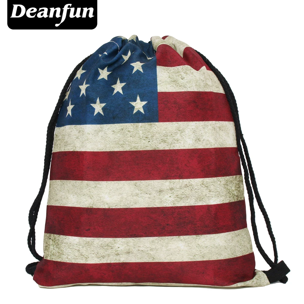 Женские школьные сумки Deanfun винтажные на шнурке с 3D принтом горячая Распродажа SKD