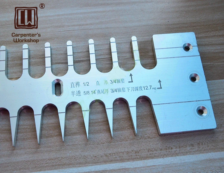 1" ласточкин хвост шаблон для деревообрабатывающий ящик DIY
