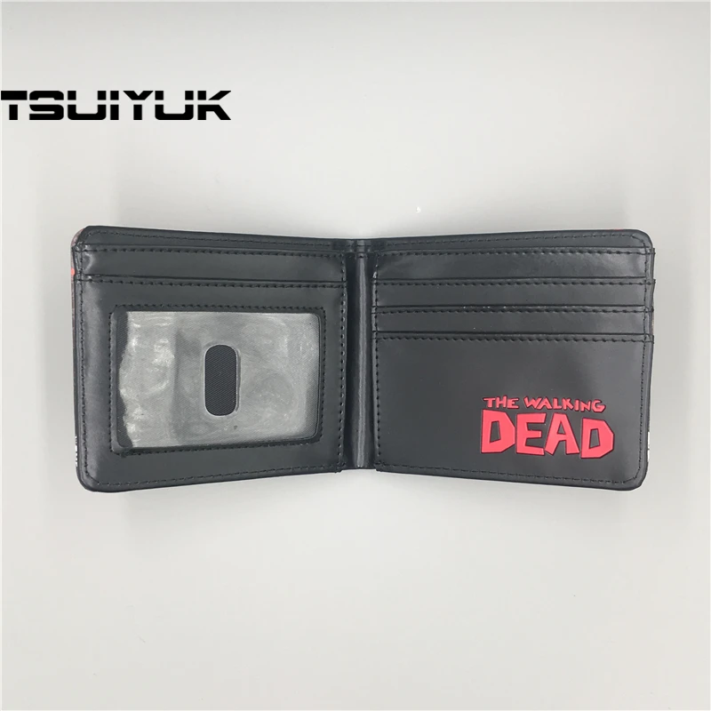 Новый модный мужской кошелек Walking Dead кожаные кошельки Оптовая Продажа короткий