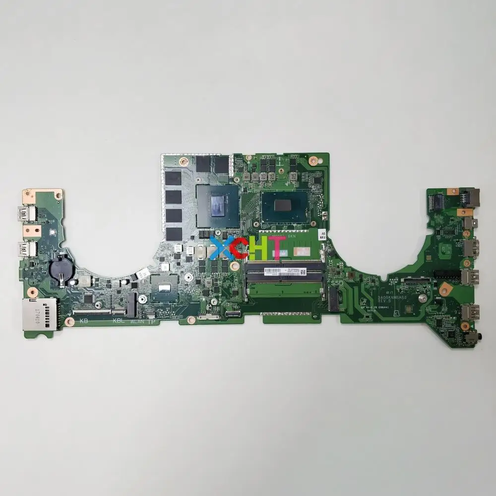 

Системная плата GL703VM DA0BKNMBAB0 w i5-7300HQ CPU w N17E-G1-A1 GPU для ноутбука Asus GL703VM, материнская плата для ПК, системная плата